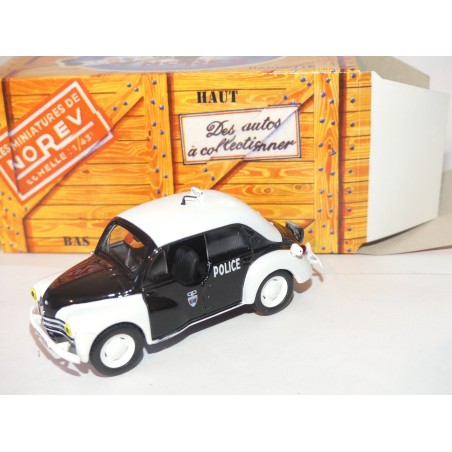 RENAULT 4CV PIE 1947 POLICE NOREV 1:43 boite carton dÃ©faut