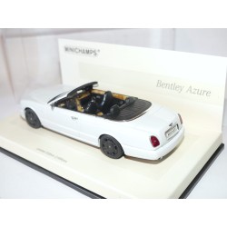 BENTLEY AZURE 2007 Blanc MINICHAMPS 1:43 roue peint en noir