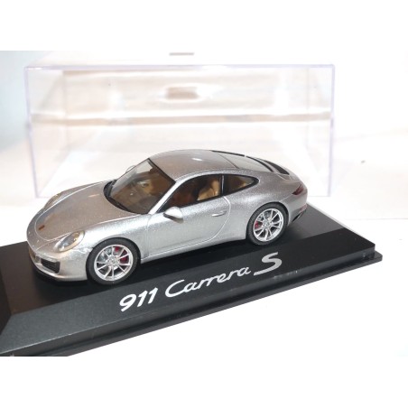 PORSCHE 911 CARRERA S 991 Platinium Silver MINICHAMPS 1:43