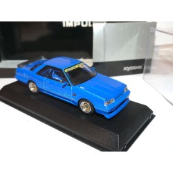 NISSAN SKYLINE GTS-R 1988 TEST CAR Bleu KYOSHO 1:43 modÃ¨le modifiÃ©