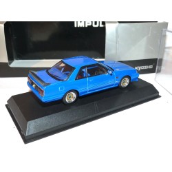 NISSAN SKYLINE GTS-R 1988 TEST CAR Bleu KYOSHO 1:43 modÃ¨le modifiÃ©