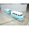 CAMPING CAR VW COMBI + CARAVANE IXO PRESSE 1:43
