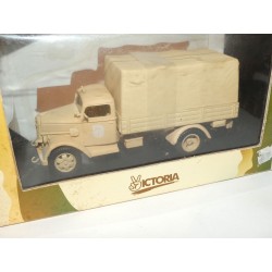 OPEL BLITZ CANVAS COVERED AFRICA KORPS MILITAIRE VICTORIA R020 1:43