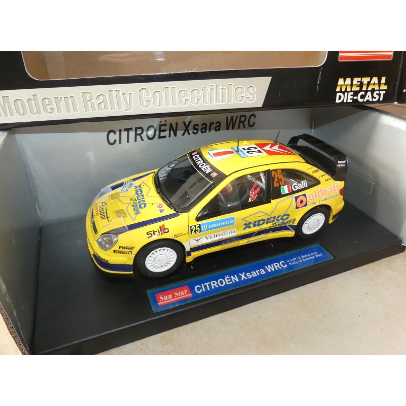 CITROEN XSARA WRC RALLYE DE SUEDE 2007 GALLI SUN STAR 4427 1:18