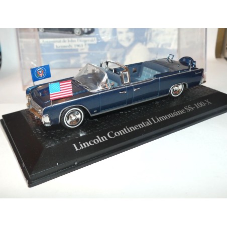 LINCOLN CONTINENTAL LIMOUSINE SS-100-X PRESIDENTIELLE ATLAS 1:43 Chef d'Ã©tat 