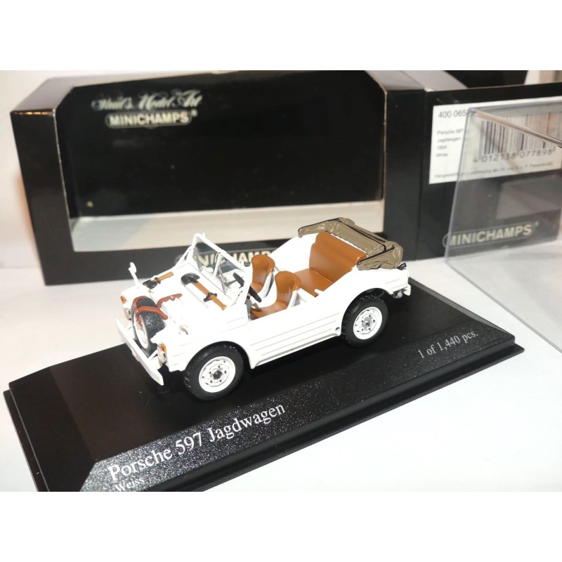 PORSCHE 597 JAGDWAGEN 1954 Blanc MINICHAMPS 1:43