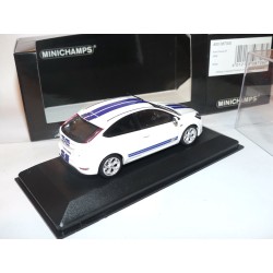 FORD FOCUS ST 2008 Blanc et Bleu MINICHAMPS 1:43