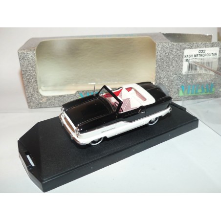 NASH METROPOLITAN 1959 CONVERTIBLE Blanc et Noir VITESSE 32 1:43
