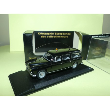 PEUGEOT 403 BREAK Noire GENDARMERIE ELIGOR LEADER V3425 1:43