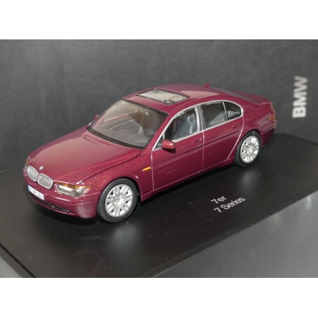 BMW SERIE 7 E65 Bordeaux MINICHMAPS 1:43 dÃ©faut