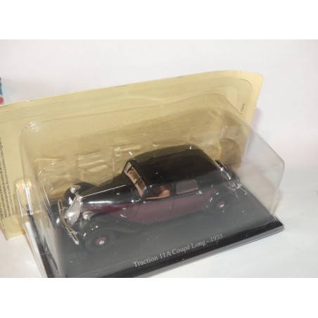 CITROEN TRACTION 11A COUPE LONG 1935 Noir et Bordeaux UNIVERSAL HOBBIES 1:43 blister