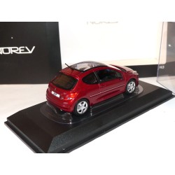PEUGEOT 207 Phase 2 3 PORTES 2009 Rouge Vins NOREV 1:43