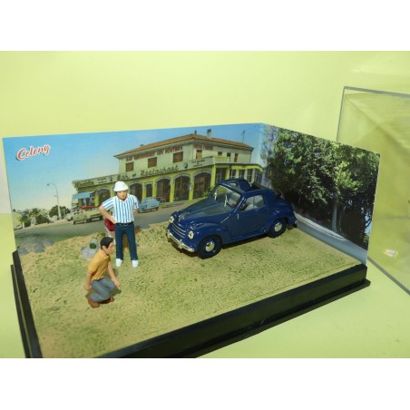 FIAT 500 TOPOLINO LA PARTIE DE PETANQUE ALTAYA N7 Route Bleu 1:43