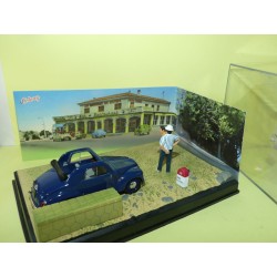 FIAT 500 TOPOLINO LA PARTIE DE PETANQUE ALTAYA N7 Route Bleu 1:43