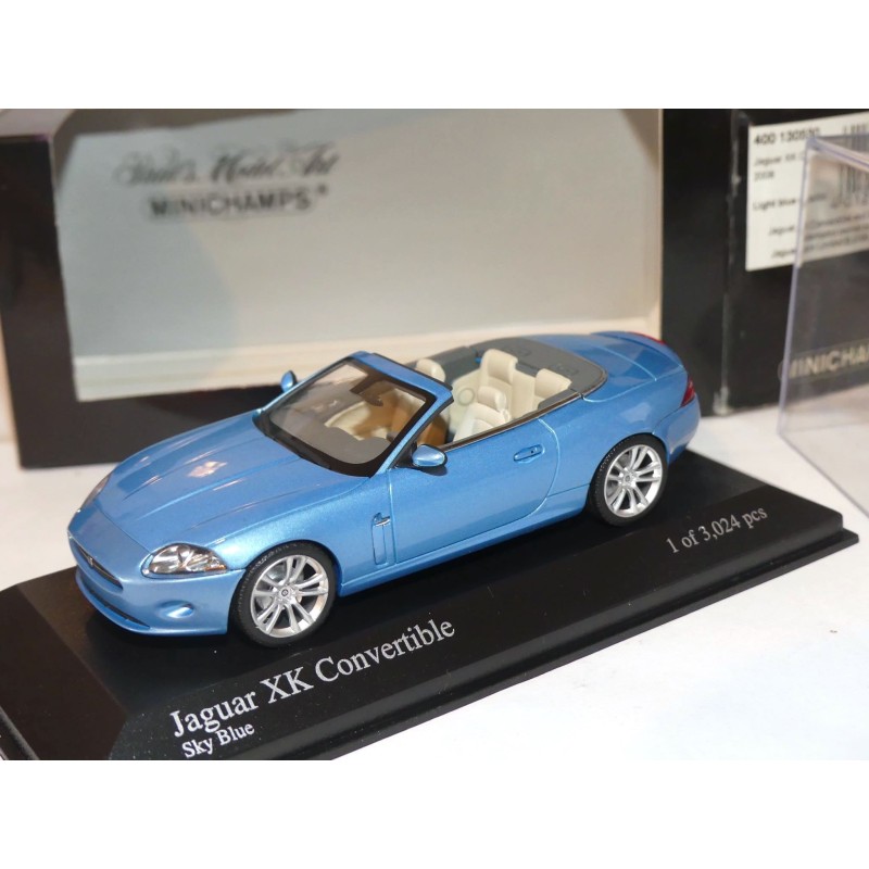 JAGUAR XK CONVERTIBLE 2006 Bleu MINICHAMPS 1:43