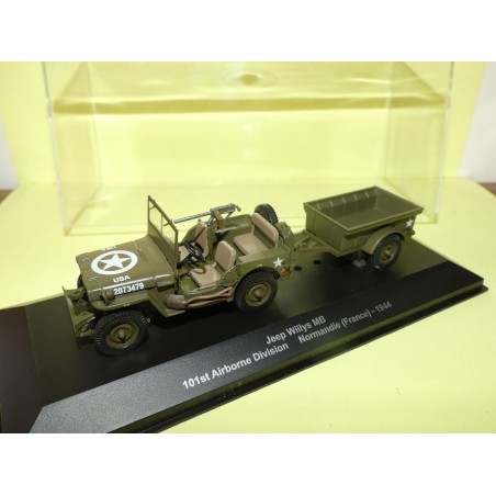 VEHICULE MILITAIRE NÂ°35 JEEP WILLYS NORMANDIE 1944 EAGLEMOSS 1:43