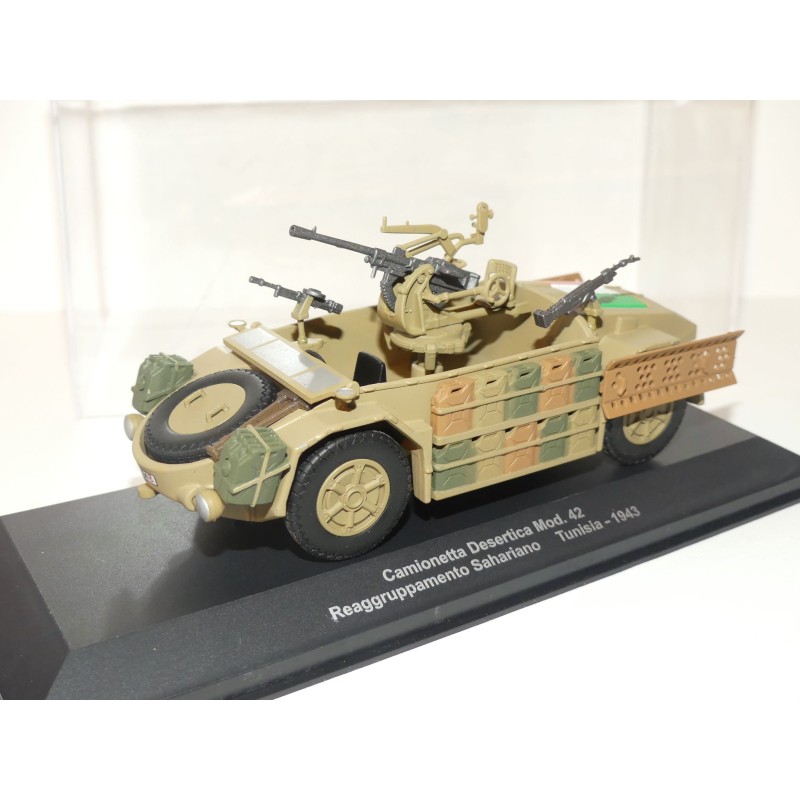 VEHICULE MILITAIRE NÂ°16 CAMIONETTA DESERTICA TUNISIE 1943 EAGLEMOSS 1:43