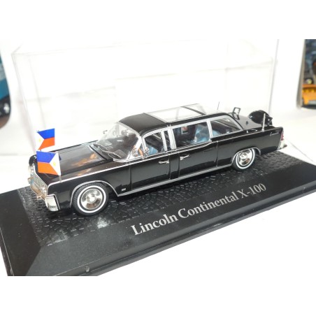 LINCOLN CONTINENTAL X-100 JOHNSON 1964 PRESIDENTIELLE ATLAS 1:43 Chef d'Ã©tat