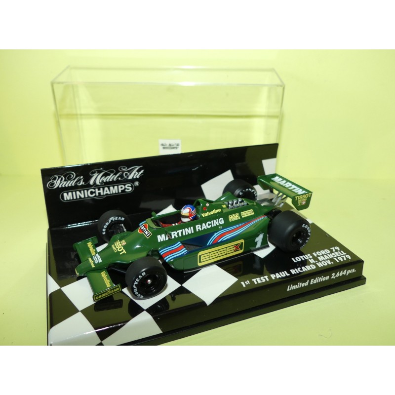 LOTUS FORD 79 TEST PAUL RICARD 1979 N. MANSELL MINICHAMPS 1:43 