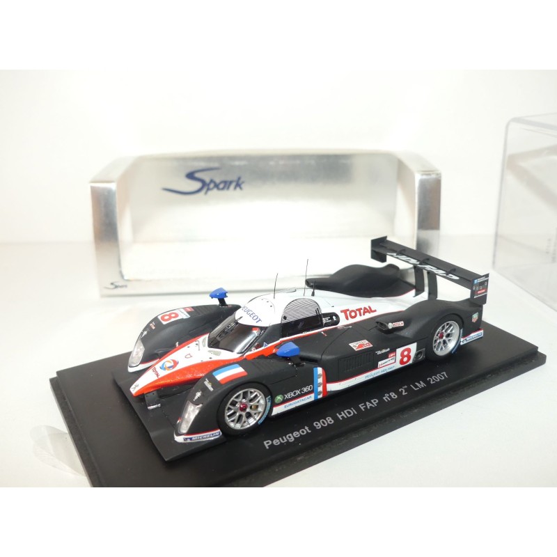 PEUGEOT 908 HDi FAP NÂ°8 LE MANS 2007 SPARK S1273 1:43 2Ã¨me