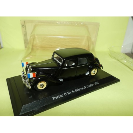 CITROEN TRACTION 15 SIX DU GENERAL DE GAULLE 1954 UNIVERSAL HOBBIES 1:43 blister