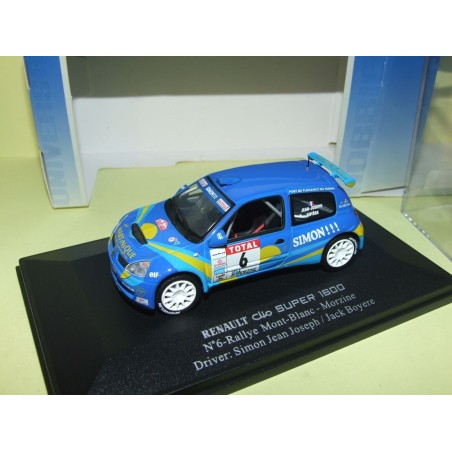 RENAULT CLIO SUPER 1600 RALLYE MONT BLANC S.J. JOSEPH UNIVERSAL HOBBIES 1:43