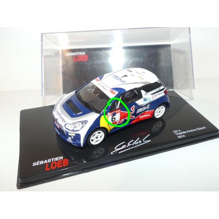 CITROEN DS3 TROPHEE ANDROS 2014 S. LOEB ALTAYA 1:43 imperfection