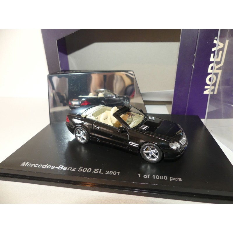 MERCEDES 500 SL CABRIOLET 2001 Noir NOREV 1:43