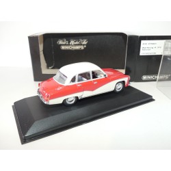 WARTBURG A312 SALOON Rouge et Blanc MINICHAMPS 1:43