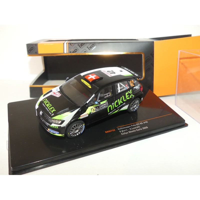 VW POLO GTi R5 WRC N°42 RALLYE MONTE CARLO 2020 BURRI IXO RAM752 1:43