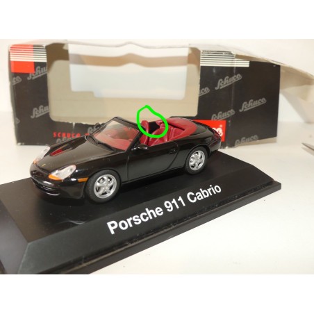 PORSCHE 911 CABRIOLET 996 Noir SCHUCO 1:43 imperfection