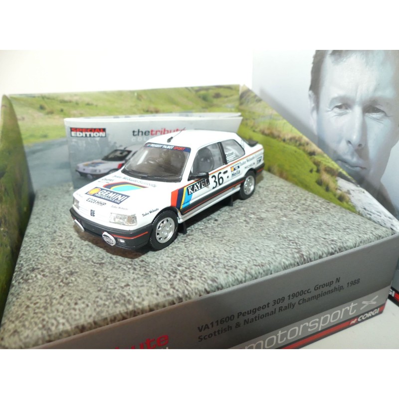 PEUGEOT 309 Gr. N Rallye Championship C. McRAE 1988 CORGI VA11600 1:43 Abd