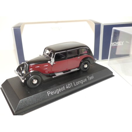 PEUGEOT 401 LONGUE TAXI 1935 Rouge et Noir NOREV 1:43
