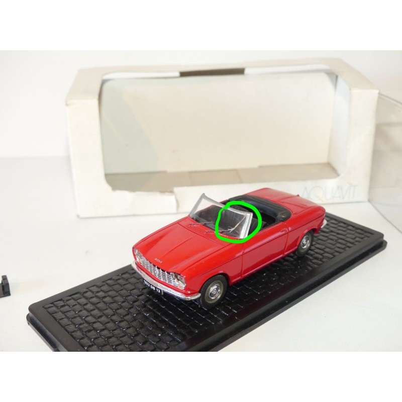 PEUGEOT 204 CABRIOLET Rouge AQUAVIT  1:43 dÃ©faut