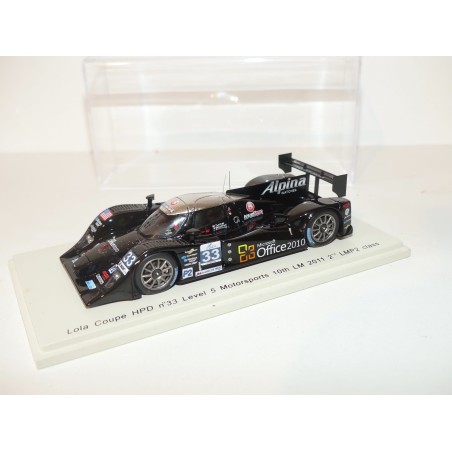 LOLA COUPE HPD LEVEL 5 NÂ°33 LE MANS 2011 SPARK S2530 1:43