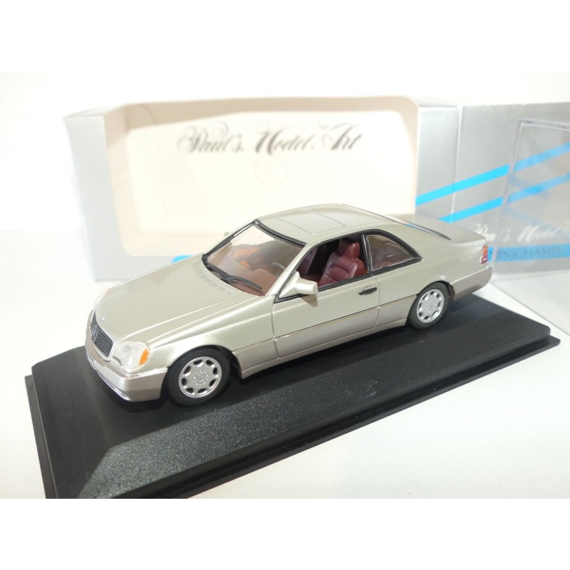 MERCEDES 600 SEC V12 COUPE W140 Gris Clair MINICHAMPS 1:43