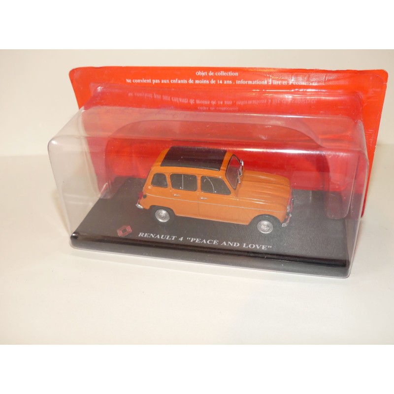 RENAULT 4 PEACE AND LOVE IXO PRESSE 1:43