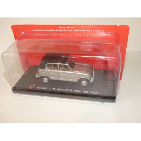 RENAULT 4 DECOUVRABLE HEULIEZ Gris IXO PRESSE 1:43