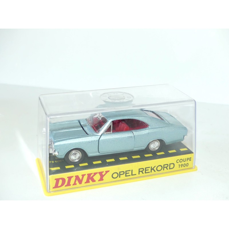 OPEL REKORD COUPE 1900 Bleu gris DINKY TOYS ATLAS 1405 1:43