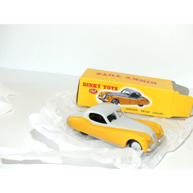 JAGUAR XK120 COUPE Jaune et Gris DINKY TOYS ATLAS 157 1:43