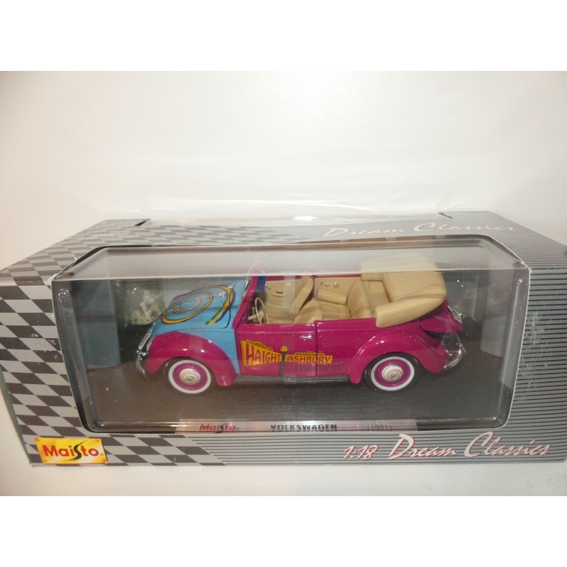 VW COCCINELLE 1951 CABRIOLET HAIGHT ASHBURY MAISTO 1:18
