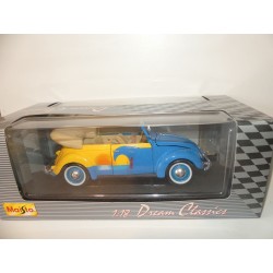 VW COCCINELLE 1951 CABRIOLET LA PLAGE MAISTO 1:18