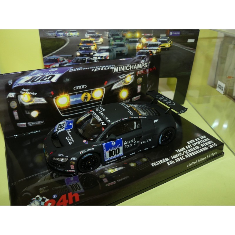 AUDI R8 LMS NÂ°100 24H NURBURGRING 2010 MINICHAMPS 1:43