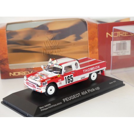 PEUGEOT 404 PICK UP NÂ°165 RALLYE PARIS DAKAR 1979  NOREV 1:43