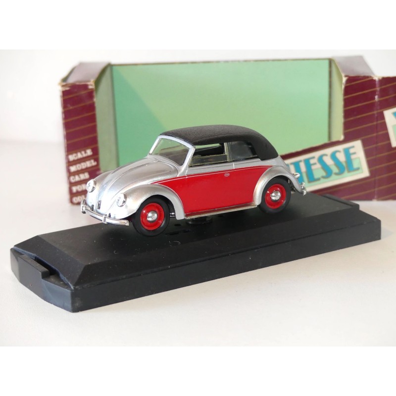 VW COCCINELLE CABRIOLET 1949 Gris et Rouge VITESSE 411 1:43