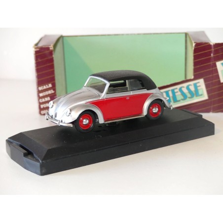 VW COCCINELLE CABRIOLET 1949 Gris et Rouge VITESSE 411 1:43