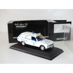PEUGEOT 504 BREAK 1975 AMBULANCE SAMU LYON MEDECIN MINICHAMPS 1:43 transformé