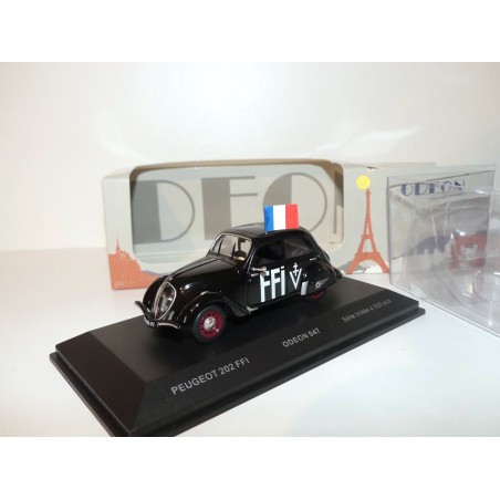 PEUGEOT 202 FFI MILITAIRE ODEON 1:43