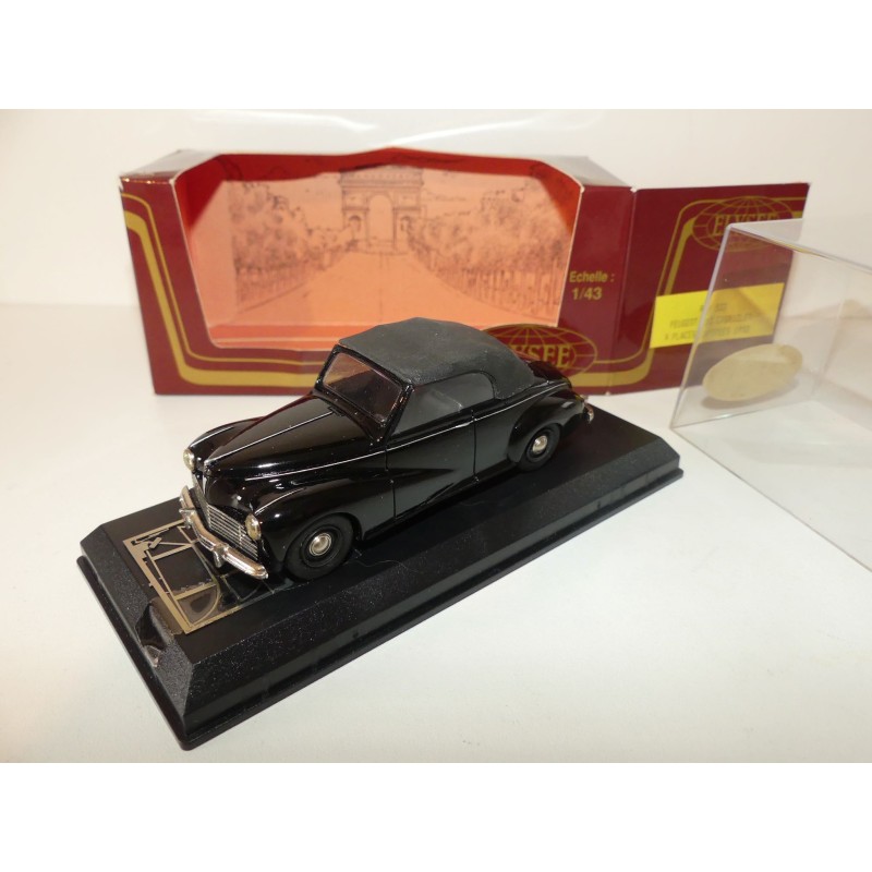 PEUGEOT 203 CABRIOLET CAPOTE Noir ELYSEE 533 1:43