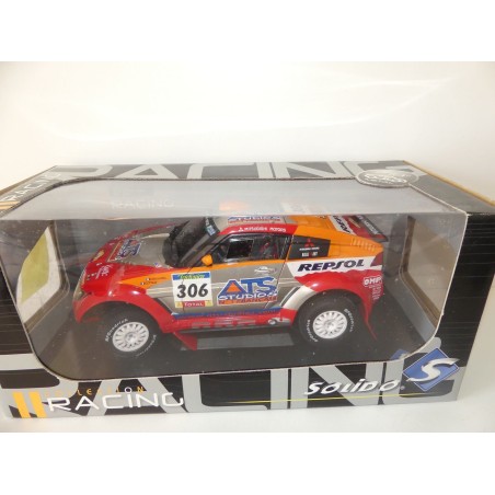 MITSUBISHI PAJERO N°306 RALLYE A DAKAR 2005 PETERHANSEL SOLIDO 1:18